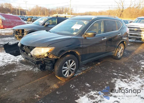 2016 Nissan Rogue Sv z USA, uszkodzony, nr VIN KNMAT2MV3GP620677